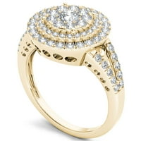 1ct TDW dijamantski verenički prsten od 10k žutog zlata