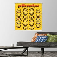 Pokémon - Pikachu lica zidni poster sa magnetnim okvirom, 22.375 34