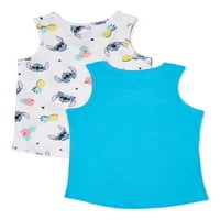Lilo & Stitch Grafičke Majice Za Djevojčice, 2 Pakovanja, Veličine 4-18