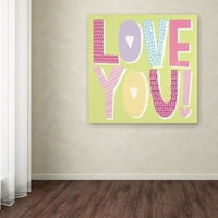 Zaštitni znak likovne umjetnosti' riječi ljubavi II ' platnena Umjetnost Moire Hershey