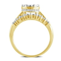 Arista Carat TW Dijamantska čudotvorna ploča 10k zaručnički prsten od žutog zlata