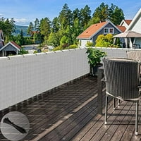 3'X247' balkonska ograda za privatnost sa patentnim zatvaračima, Vanjska UV zaštita ograda za balkonski trijem