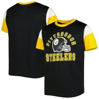 Mladi Crni Pittsburgh Steelers Šlem T-Shirt
