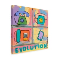 Zaštitni znak Fine Art 'Evolution Telefon' Canvas Art by Brian Nash