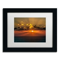 Zaštitni znak Likovna umjetnost mediteranski Zalazak sunca Umjetnost platna Davida Ayasha, bijeli mat, crni