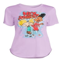 Nickelodeon ženska Hey Arnold grafička majica sa kratkim rukavima